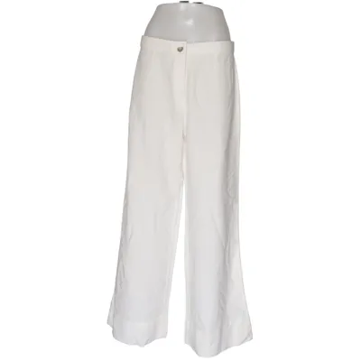 Palazzo pants (White) from H&M Cotton, Linen, Viscose