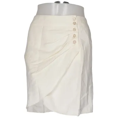 Skirt (White) from Lindex Linen, Viscose