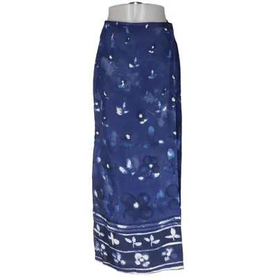 Jupe portefeuille (Bleu, Blanc) de Woman Collection Viscose