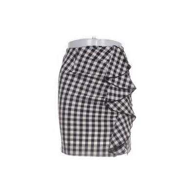 Skirt (Black, White) from H&M Cotton, Elastane, Polyester, Viscose