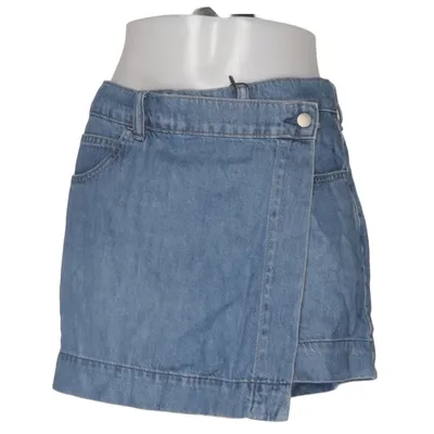 Jupe-short (Bleu) de Uniqlo Coton, Lyocell, Polyester