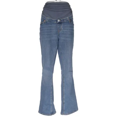 Vente jeans (Blå) fra H&M Mama Bomuld, Elastan, Polyester