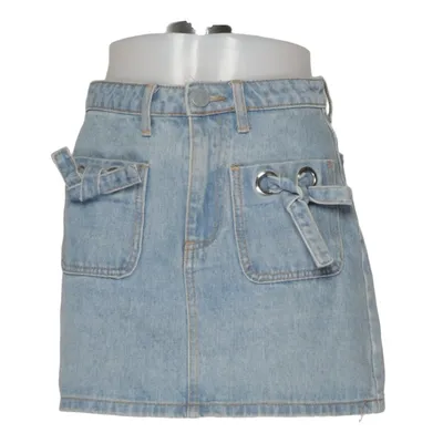 Jupe en jean (Bleu) de Lost Ink Coton, Polyester, Viscose