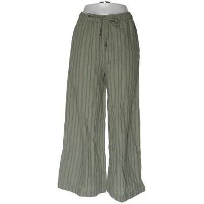 Pantalon (Vert) de Zara Coton, Lin
