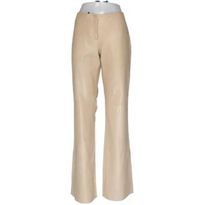 Leather pants (Beige) from Massimo Dutti Acetate, Cupro, Leather