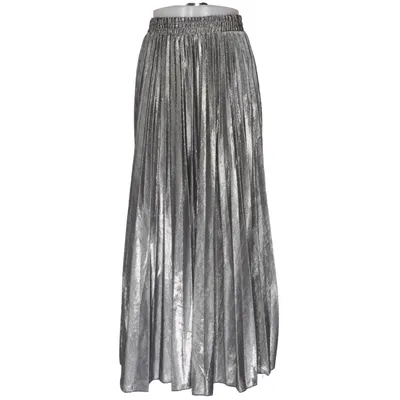 Maxi rok (Zilver) van Z & I Katoen, Polyester