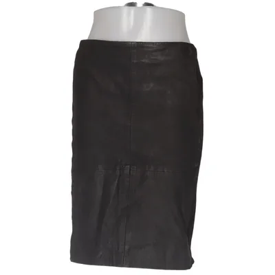 Läderkjol (Svart) från Storm & Marie Bomull, Elastan, Skinn, Polyester