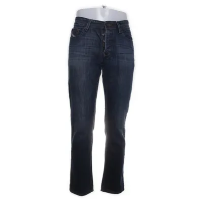 Jeans (Blue) from Diesel Cotton, Leather