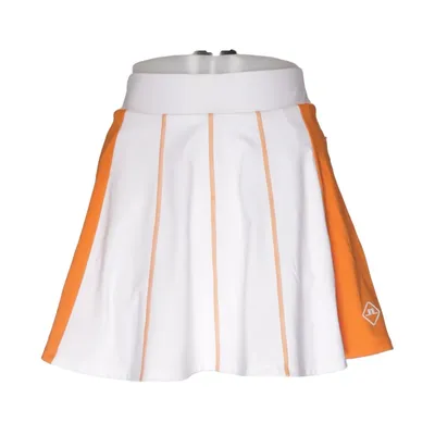 Jupe de sport (Blanc, Orange) de J.Lindeberg Élasthane, Polyester
