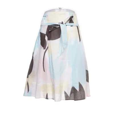 Skirt (White, Multicolored) from In Linea Cotton