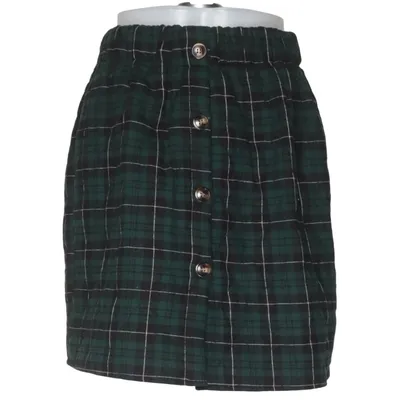 Skirt (Green, Black, White) from Atelier Evène Cotton, Polyester