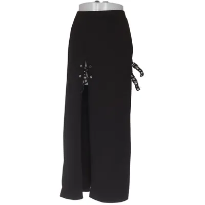 Jupe longue (Noir) de Romwe Élasthane, Polyester