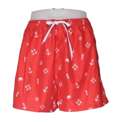 Badshorts (Röd, Vit) från Dedoles Återvunnen polyester