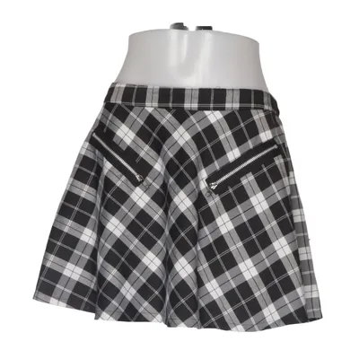 Skirt (Black, White) from Banned Polyester