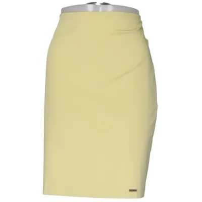 Pencil skirt (Yellow) from Hexeline Cotton, Elastane, Polyester