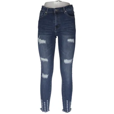 Jeans (Blue) from Elara Cotton, Elastane, Polyester