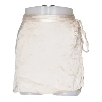 Jupe portefeuille (Beige) de Zara Élasthane, Viscose