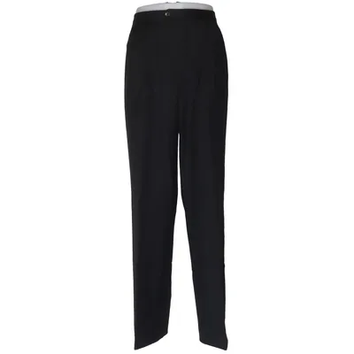 Smoking pantalon (Zwart) Cupro, Wol