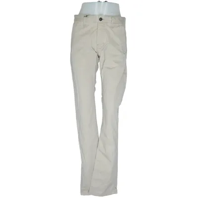 Chinos (Beige) from Raw Cotton, Elastane, Polyester