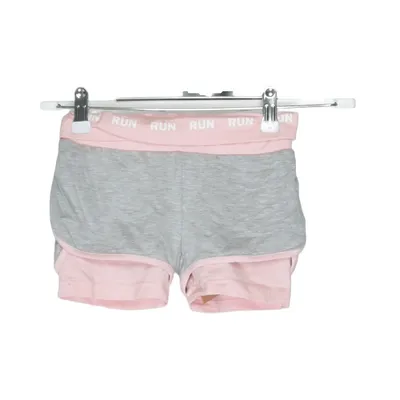 Trainingsshorts (Grijs, Roze) van Edelweiss Katoen, Elastaan