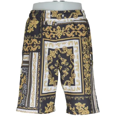 Short (Noir, Or, Blanc) de Yourturn Élasthane, Polyester