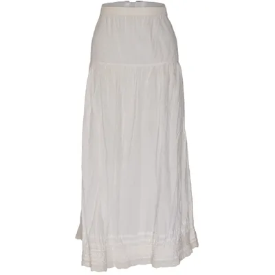 Maxi rok (Wit) van Sinclair Katoen