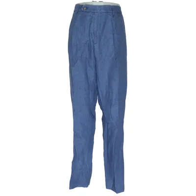 Chinos (Blauw) van Montezemolo Linnen