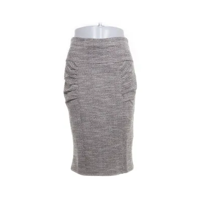 Pencil skirt (Brown, Gray, White) from Belle Poque Cotton, Elastane, Polyester, Viscose