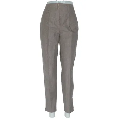 Kostuumbroek (Bruin) van Rosner Elastaan, Polyester, Wol