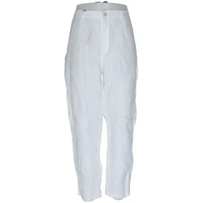 Pants (White) from Zara Linen
