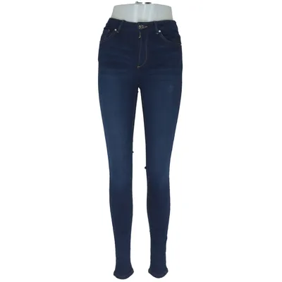 Spijkerbroek (Blauw) van Never Denim Katoen, Elastaan, Polyester