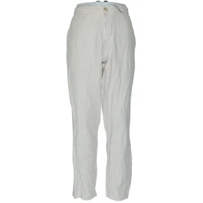 Pants (Beige) from Uniqlo Cotton, Elastane, Linen, Polyester