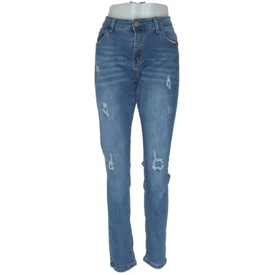 Spijkerbroek (Blauw) van Miss Queen Katoen, Elastaan, Polyester, Viscose