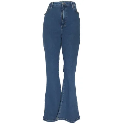 Jeans (Blue) from Never Denim Elastane, Polyester, Recycled cotton