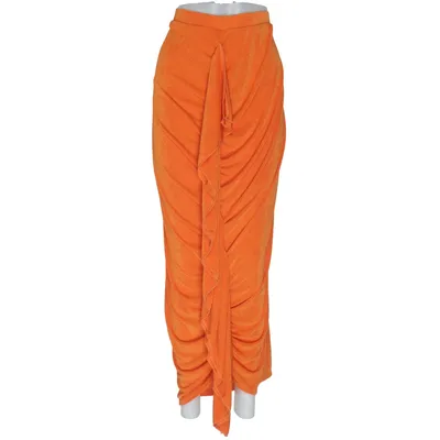 Wrap skirt (Orange) from Fashion Nova Elastane, Polyester