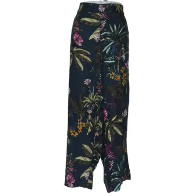 Palazzobukser (Blå, Flerfarvet) fra Ulla Popken Linned, Viscose