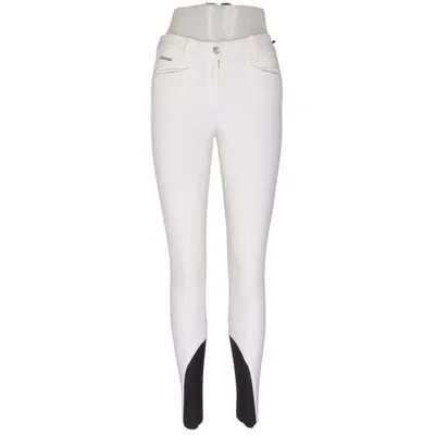 Pantalon d'équitation (Blanc, Noir) de Equiline Coton, Élasthane, Polyamide
