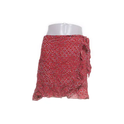 Jupe portefeuille (Rouge, Multicolore) de House of Sienna Coton, Soie, Viscose