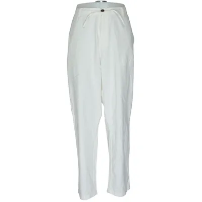 Chinos (White) from Selected Homme Elastane, Linen, Organic cotton