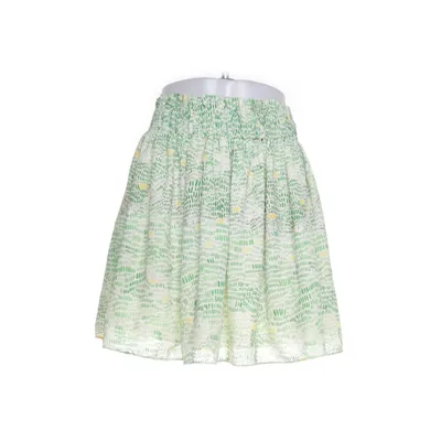 Skirt (Green, Yellow) from Anthropologie Polyester