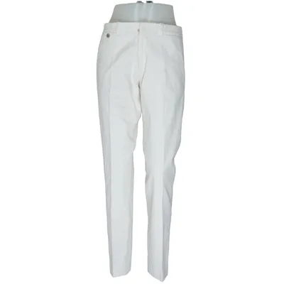 Chinos (Wit) van Agnona Kasjmier, Katoen, Elastaan