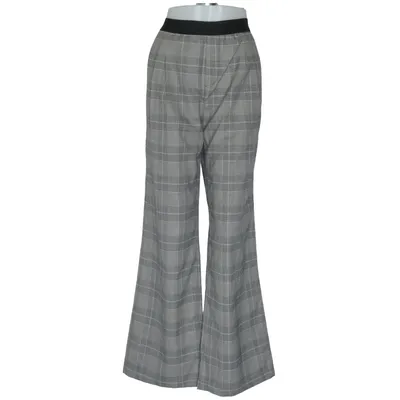 Palazzobukser (Grå, Hvid, Sort) fra Broadway NYC Fashion Elastan, Polyester, Viscose