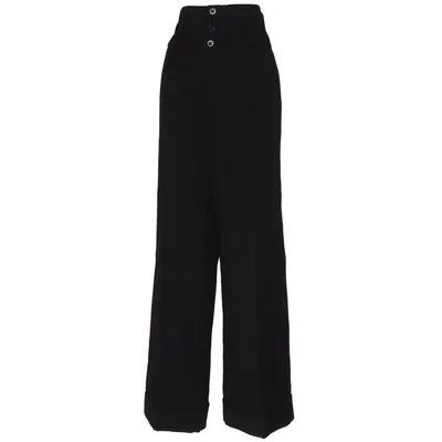 Palazzo pants (Dessin 77-240) from Bitte Kai Rand Polyester, Wool