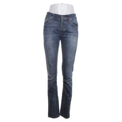 Spijkerbroek (Blauw) van Nudie Jeans Organisch katoen, Elastaan