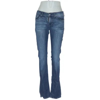 Spijkerbroek (Blauw) van 7 for All Mankind Katoen, Elastaan