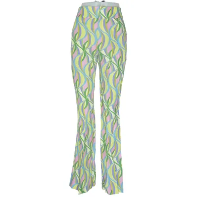 Broek (Geel, Groen, Blauw) van Zara Katoen, Linnen