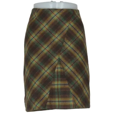 Skirt (Brown, Green, Yellow) from Biba Polyester, Wool