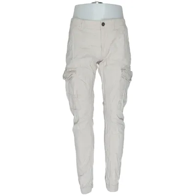 Cargo broek (Beige) van Jack & Jones Jeans Intelligence Katoen, Elastaan, Linnen