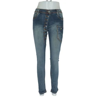 Jeans (Blå) fra Mozzaar Bomuld, Elastan