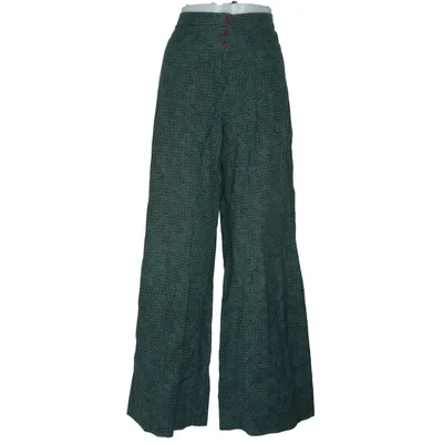 Palazzobyxor (Grön, Svart) från Gudrun Sjödén Bomull, Linne